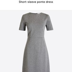 Short Sleeve Ponte Dress